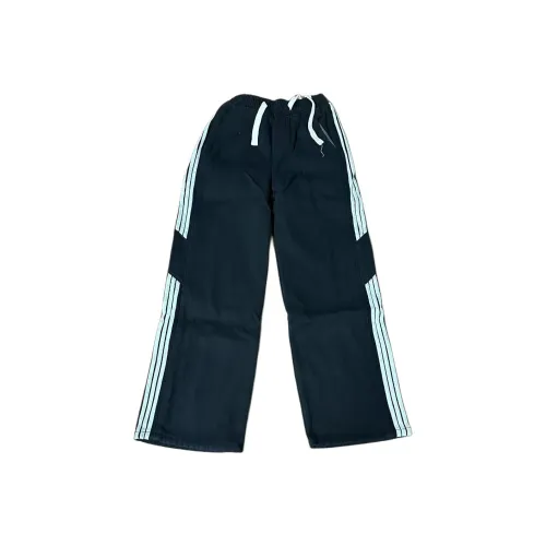 FRLMK Черные флисовые унисекс повседневные штаны