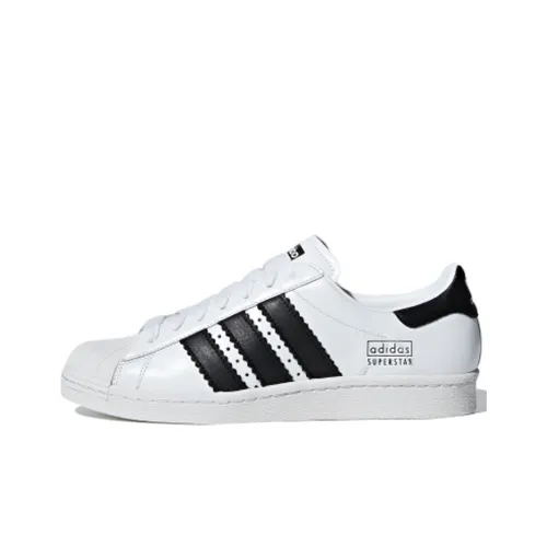 Adidas Originals Superstar Series 80s Low Топ Скейтборд Кроссовки Унисекс Белый Черный