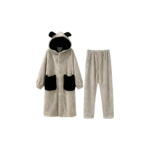 MIMOSA CHUR Сон Халат+Брюки Женские Банные халаты