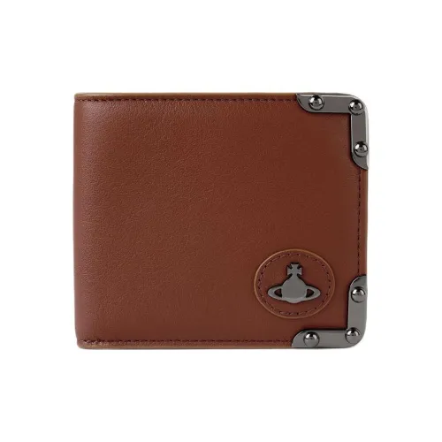 Vivienne Westwood Коровья кожа Кошелек Мужской Верблюжий цвет и Серый цвет