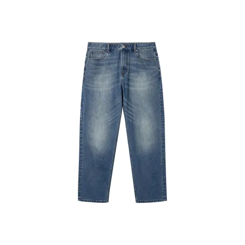 JACK JONES Medium Denim Blue Men's Jeans JACK JONES Средний деним синий мужской джинсы