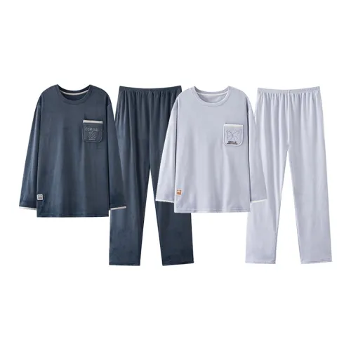 Maultiay Пижамный комплект Осенний и Зимний Унисекс