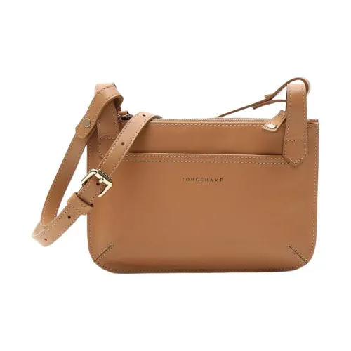 LONGCHAMP Сумка через плечо из кожи женская коричневая