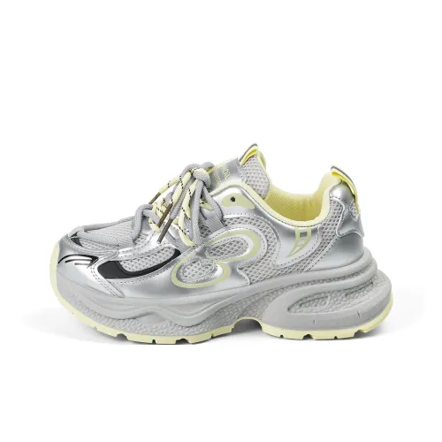 HUANQIU Противоскользящий и Дышащий Низкий Топ Толстая Подошва Женские Кроссовки