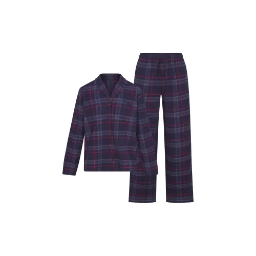 SKIMS Праздника Fw25 Флис Сон Длинный Комплект Пижамный Комплект Женский