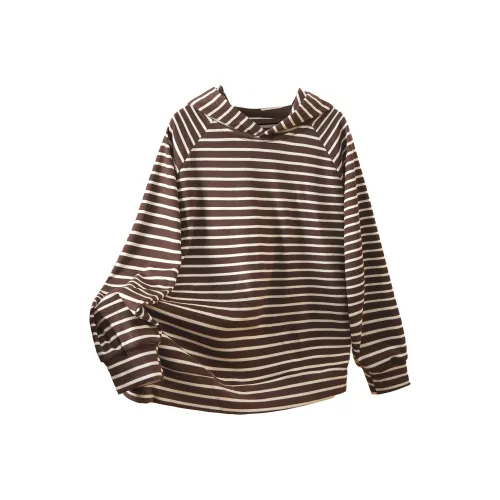 TOUCH T Рубашка Женская Кофейные Полоски