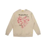 Хаки свитшот с круглым вырезом