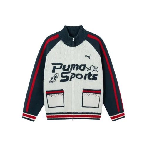 PUMA Белый Синий Тон 00318 Детские Свитера