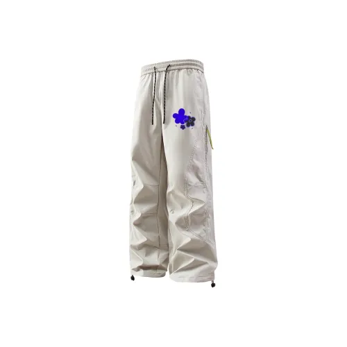 GDRG Белый Унисекс Карго Брюки