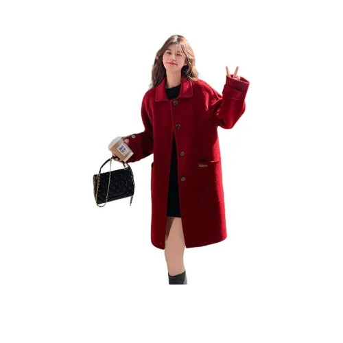 Flowers In Water Красный Бесплатно Water Flower Бренд Наклеенный Женские Пальто