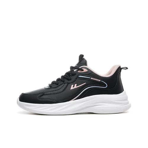 Warrior Rebound Устойчивый к истиранию Легкий Противоскользящий Низкий Топ Беговые кроссовки Женские Черный Розовый