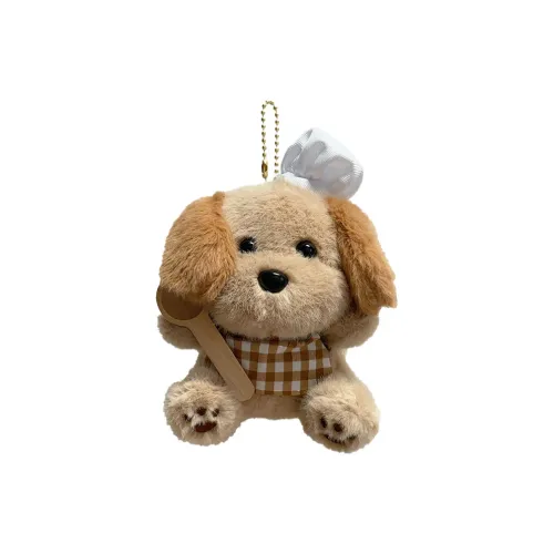 QICAIBOSHI Креативный Chef Щенок Подвесной Украшение Брелок Гурман Little Животные Украшение Кукла Плюшевый Подвеска 15 см Длина Корпуса
