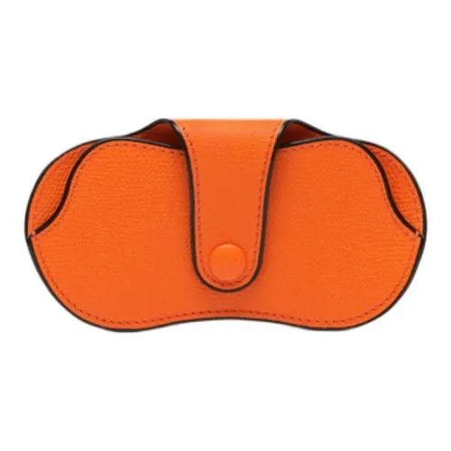 Valextra Millepunte Телячья кожа Чехол для очков Маленький Женский Лобстер красный