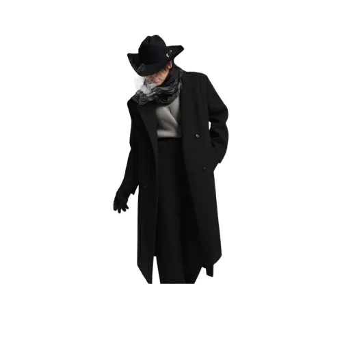 PEA Черное Унисекс Пальто