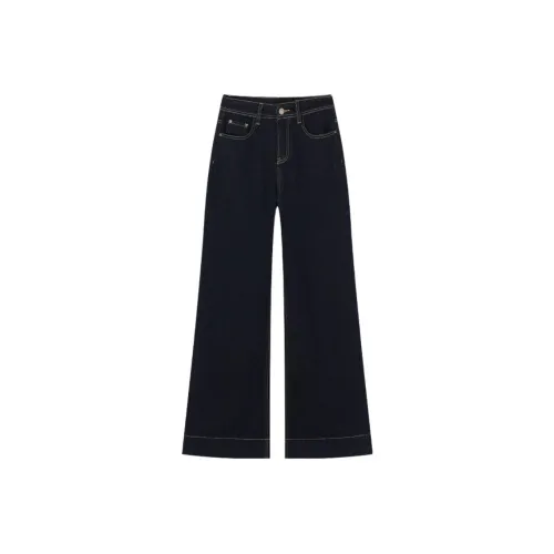 XIANGYING Темно-синие женские джинсы