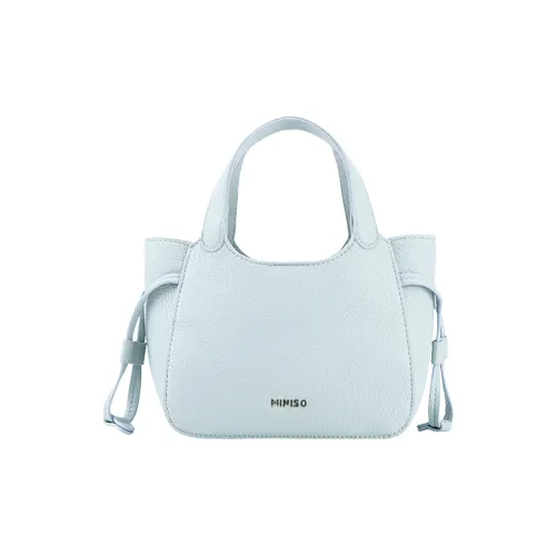 Miniso Синтетическая кожа Коммутирование Минималистский стиль Сумка-тоут Средний Женские Ледниково-голубой