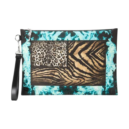 Roberto Cavalli Телячья кожа Клатч Мужской Многоцветный