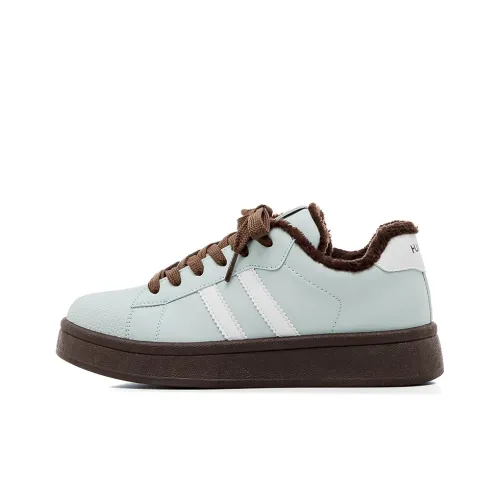 HUANQIU Термический Увеличивающий Высоту Легкий Низкий Топ Повседневная Обувь Женская Озерный Синий