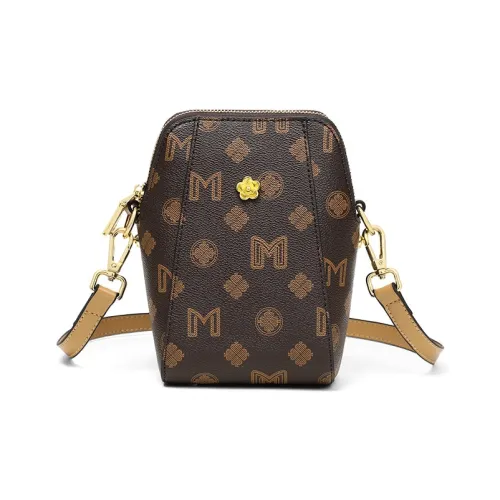 PESASRIE Синтетическая кожа Чехол для телефона Стандартный Женский Кофейный