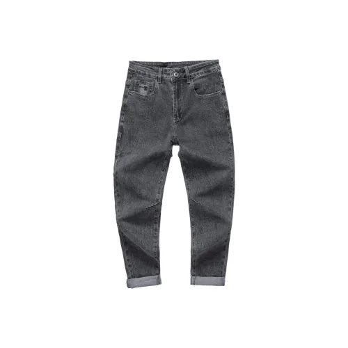 Tonlion Темно-серый унисекс джинсы