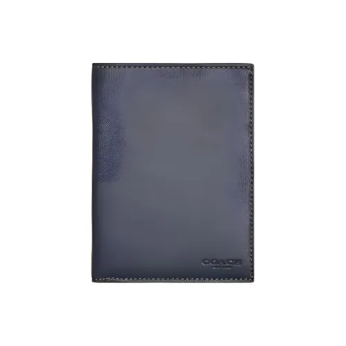 COACH Кожа Сумка для документов Passport HOLDER Мужской Синий