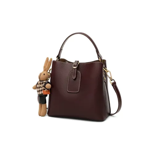 C°BANNER Коровья кожа Сумка Женская Винный Кофейный