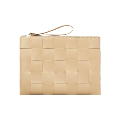 Bottega Veneta Телячья кожа Клатч Большой Мужской Золотой