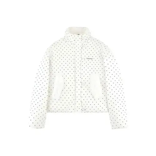 YANYU Белый укороченный хлопковый пуховик женские пуховики (пуховики)