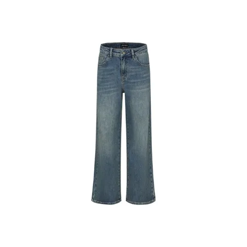 URBAN REVIVO Blue Women's Jeans URBAN REVIVO Синий Женские Джинсы