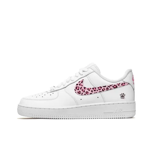 Nike Air Force 1 Устойчивые к истиранию Низкие Кроссовки для скейтбординга Мужские Розовые