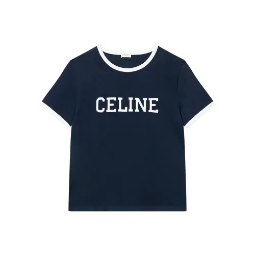 CELINE T Рубашка Мужская Морской Синий