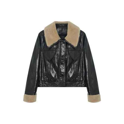 GZQJ Женские кожаные куртки