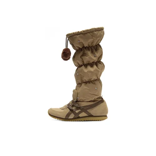 Onitsuka Tiger Термический Высокий Топ Повседневная Обувь Женская Коричневая