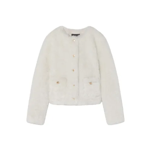 GUESS Айвори Женские Бархатные Куртки