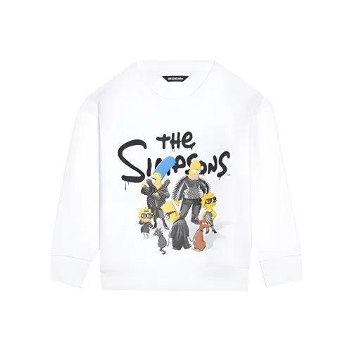 Balenciaga x The Simpsons Свитшот Белый Детский