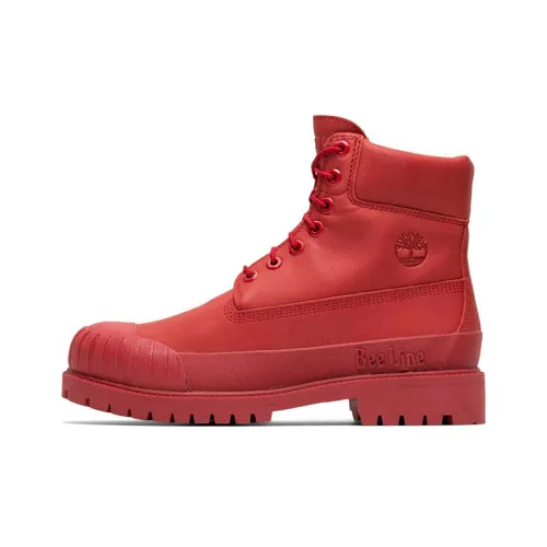 Timberland PREMIUM 6' Boot Short Martin Boot Unisex Red