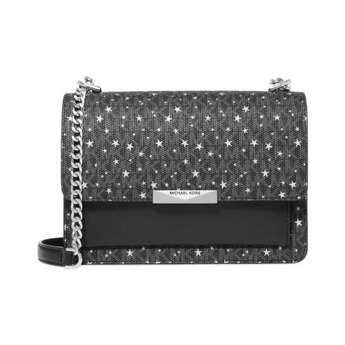 MICHAEL KORS MICHAEL KORS Handbag Collection Jade PVC Полиэстер Плечевая сумка Большая Женская Черная