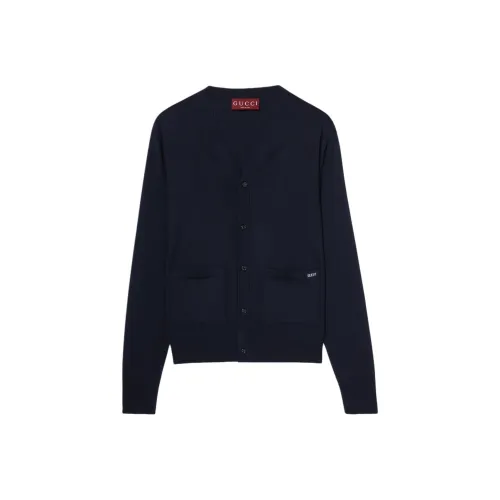 GUCCI SS25 Свитер Мужской Морской Синий