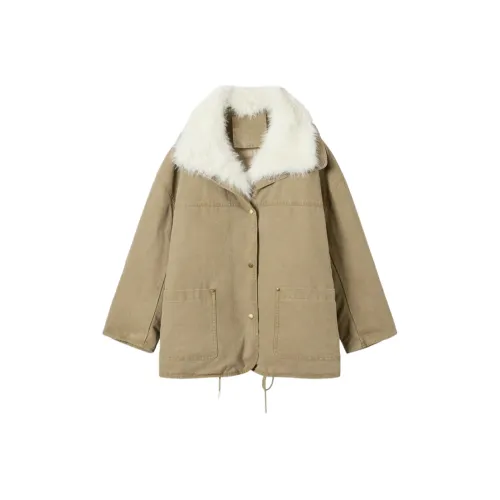 BABUGGE Хаки Женские пуховики