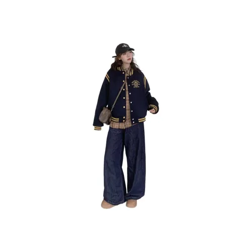 ONENINE34PM Темно-синие женские куртки