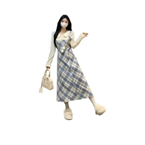 CHARM GLOW Длинное платье с длинными рукавами женское