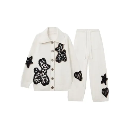 MEIJIAO Белый [Комплекты одежды] Женские Пижамные комплекты