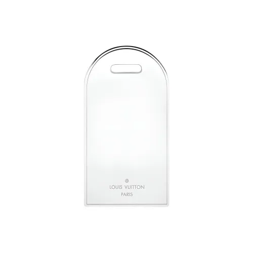 LOUIS VUITTON Металлический ярлык для багажа Сумка Аксессуар Унисекс Серебряный