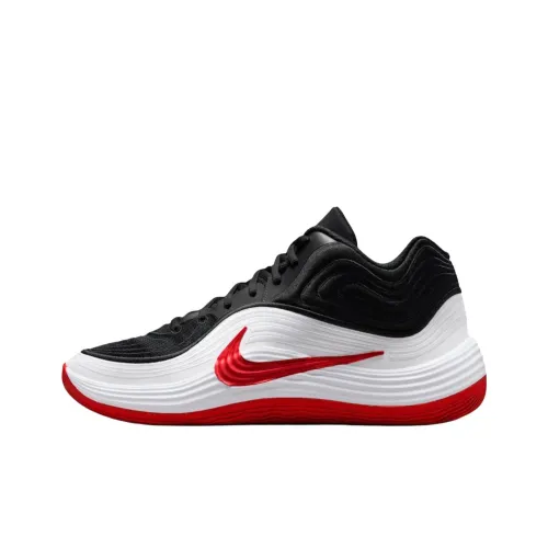 Nike MID Баскетбольные кроссовки Топ Унисекс Белый Черный