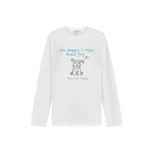 URBAN REVIVO Белый Женские T-рубашки