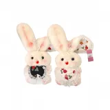 Белый+Черный фартук Кролик