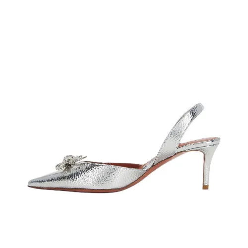AMINA MUADDI Rosie Высокие каблуки 6 см Женские Серебристые