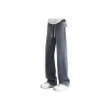 Средние синие джинсы