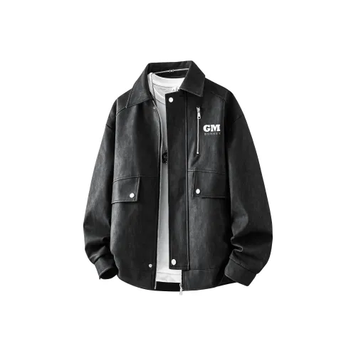 G.M BONNEY Кожа Куртка Унисекс