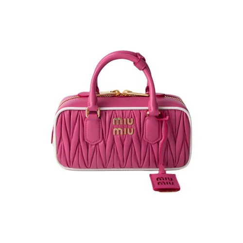 MIU MIU Овчина Сумка через плечо Сумка Маленькая Женская Вишнево-красная